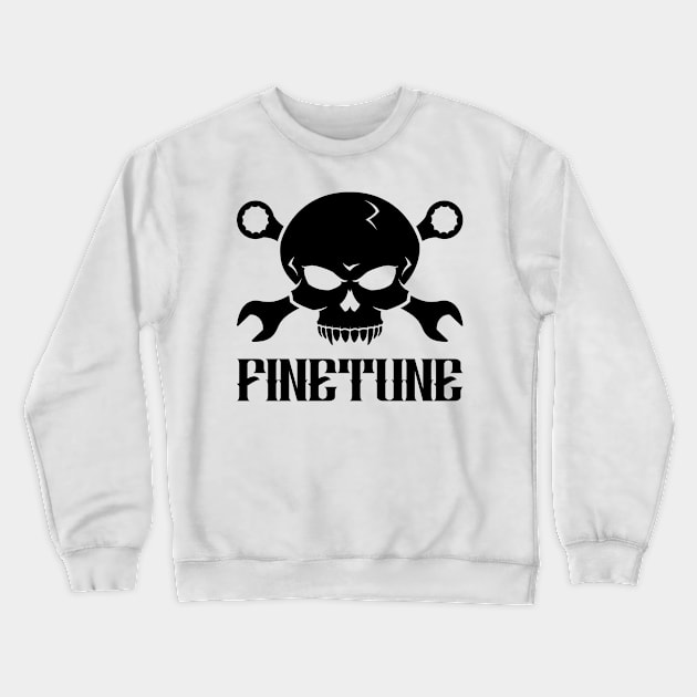 Skull 'n' Tools - Finetune (black) Crewneck Sweatshirt by GetThatCar